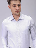 The Indian Garage Co. X Luxe Men Spread Collar Vertical Striped Slim Fit Formal Shirt