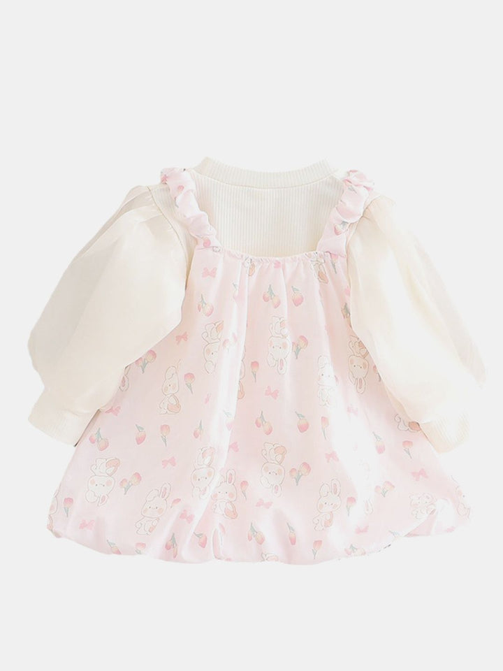 YK Floral Print A-Line Dress