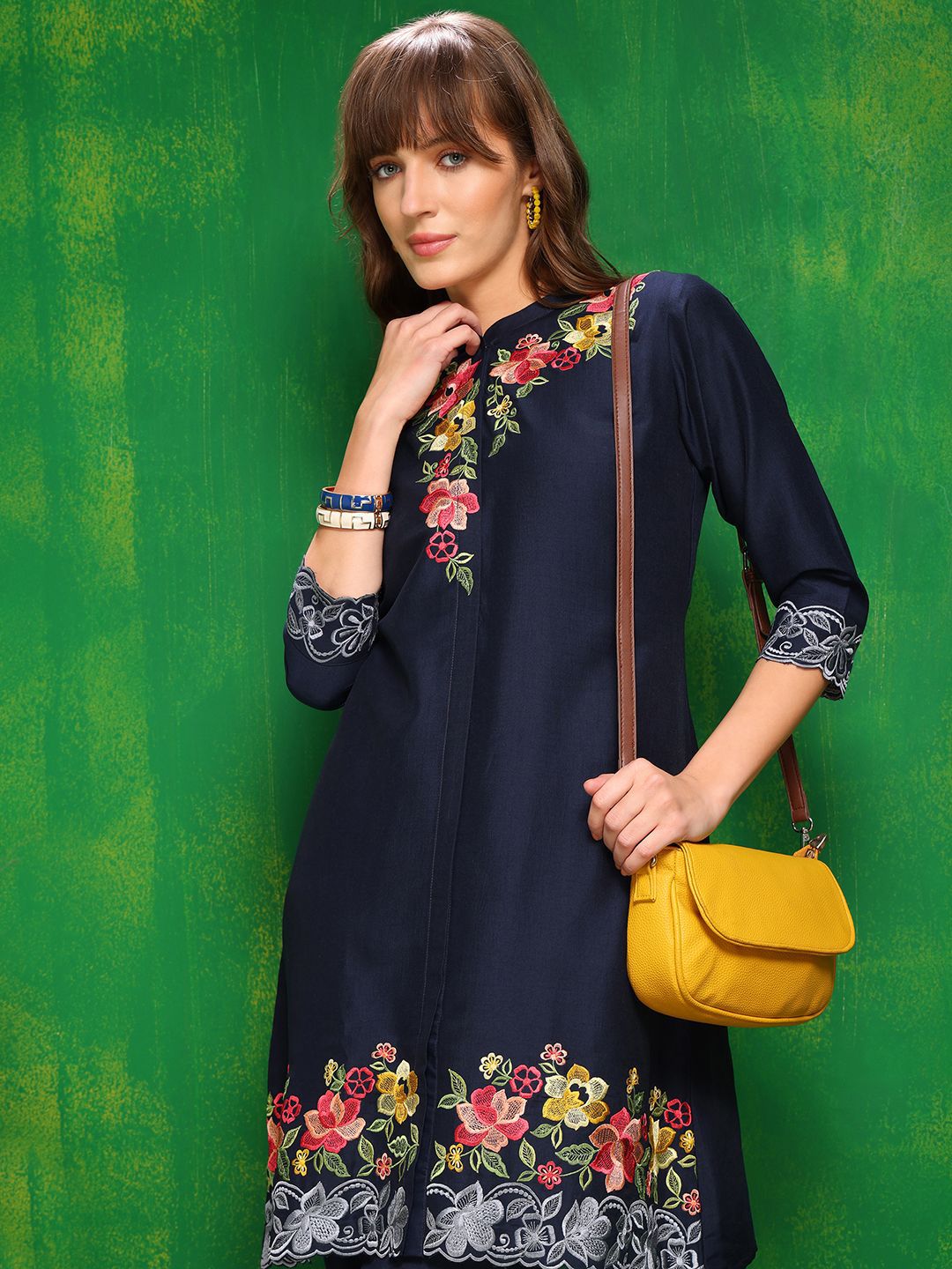 KALINI Embroidered Tunic With Trousers Co-Ords