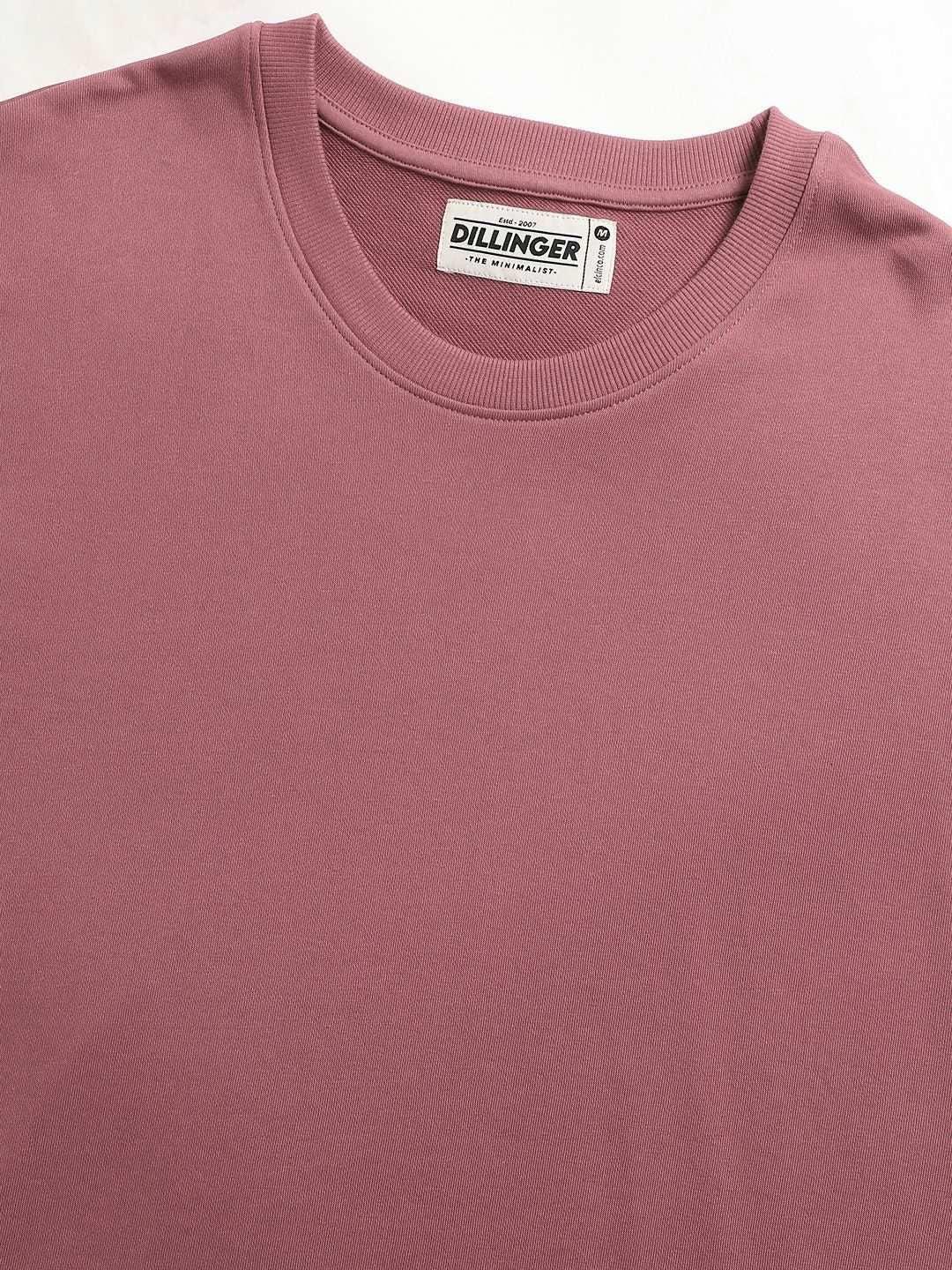 DILLINGER Men Solid Ultra Soft Drapey Cotton Oversized Drop Shoulder T-Shirt