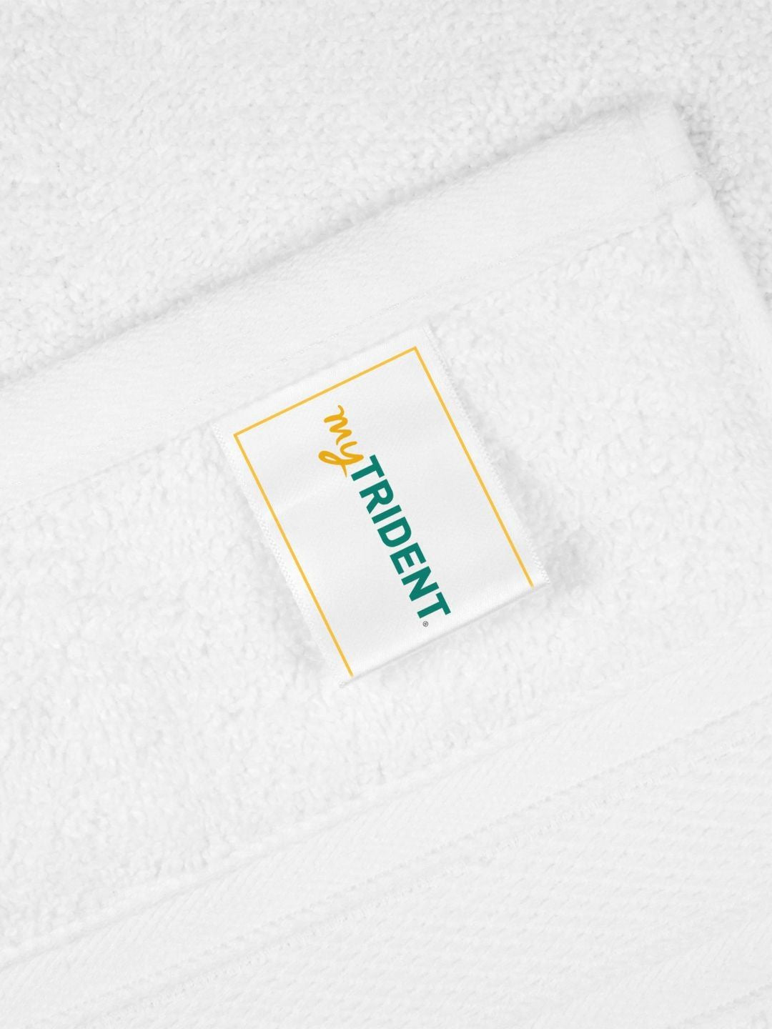 MYTRIDENT White Cotton 500 GSM Bath Towel