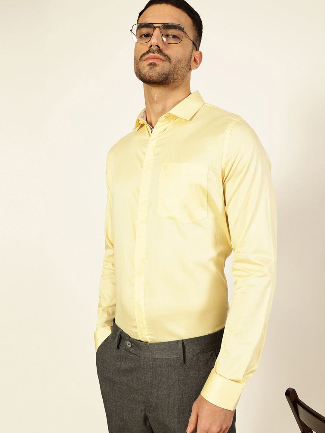 Thomas Scott Men New Millennium Fit Premium Cutaway Collar Cotton Formal Shirt