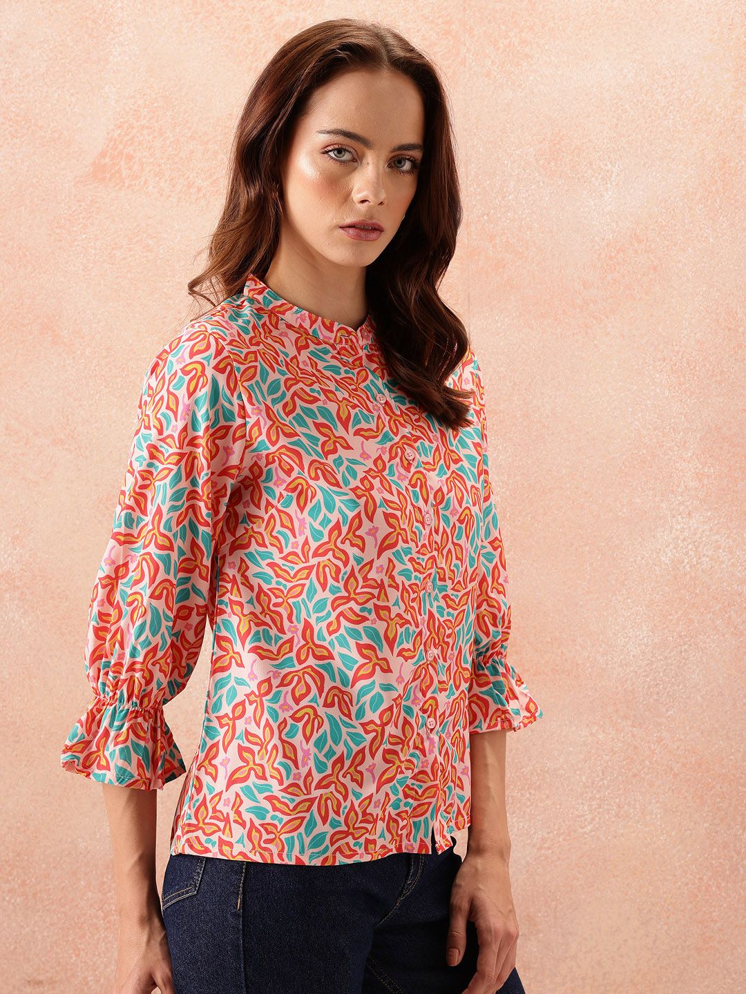 all about you Floral Opaque Printed Casual Shirt