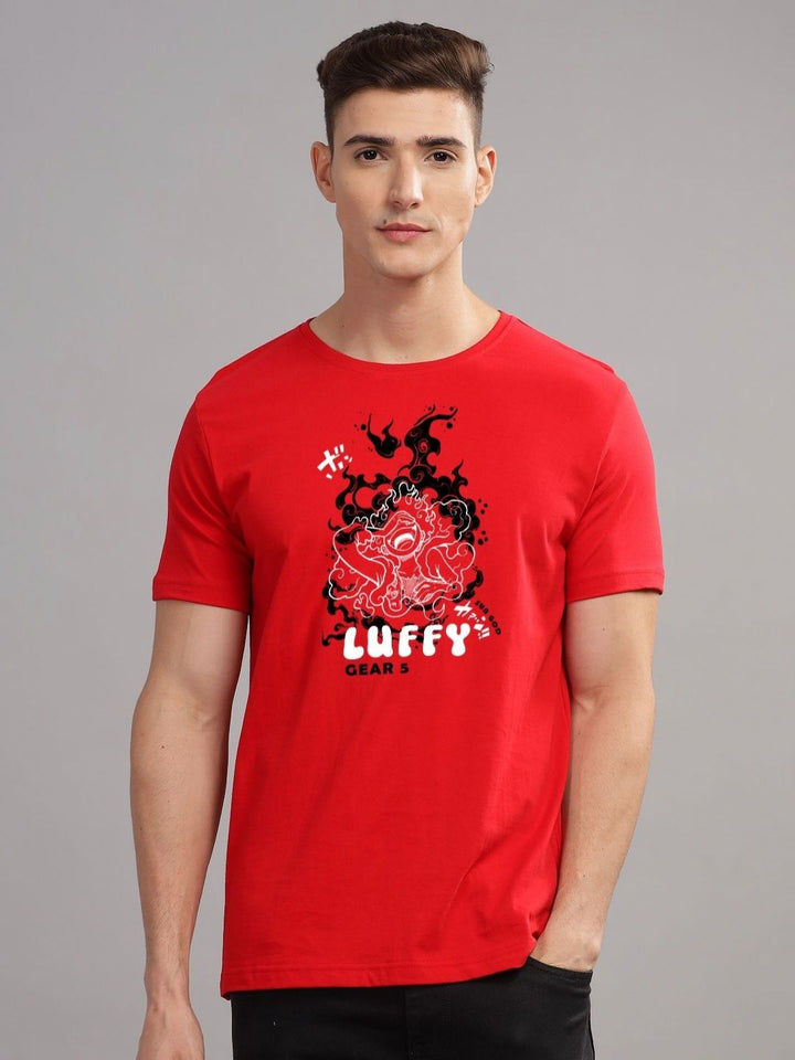 ADRO Men Typography Printed Applique T-shirt