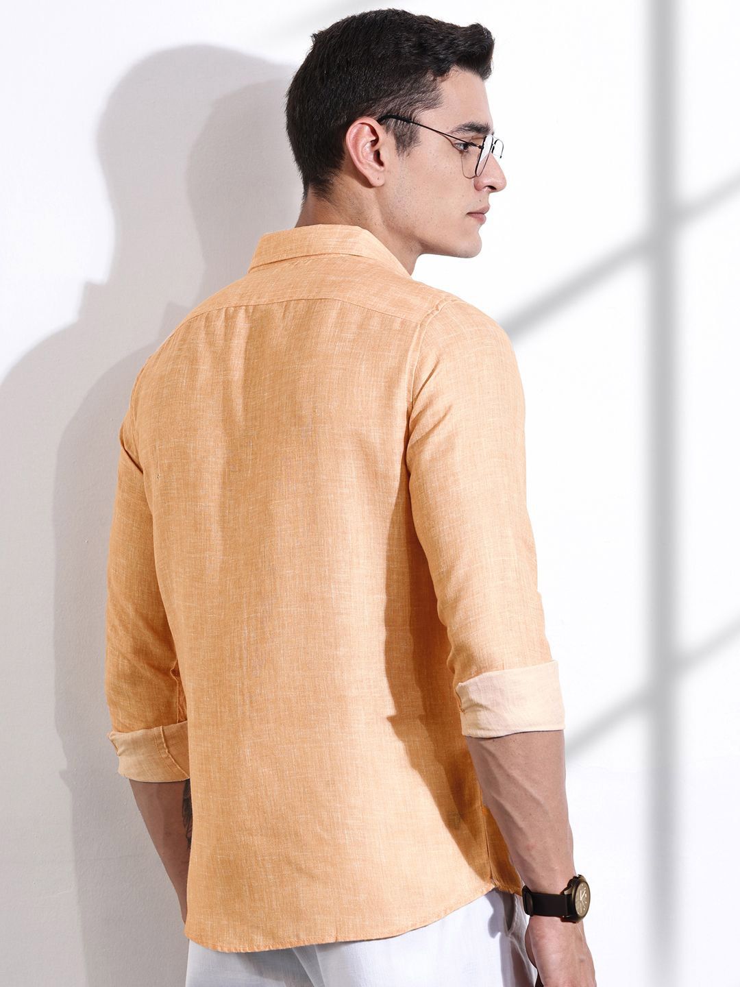 Thomas Scott Men Classic Slim Fit Opaque Casual Shirt