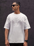 Powerlook Men Drop-Shoulder Sleeves T-shirt