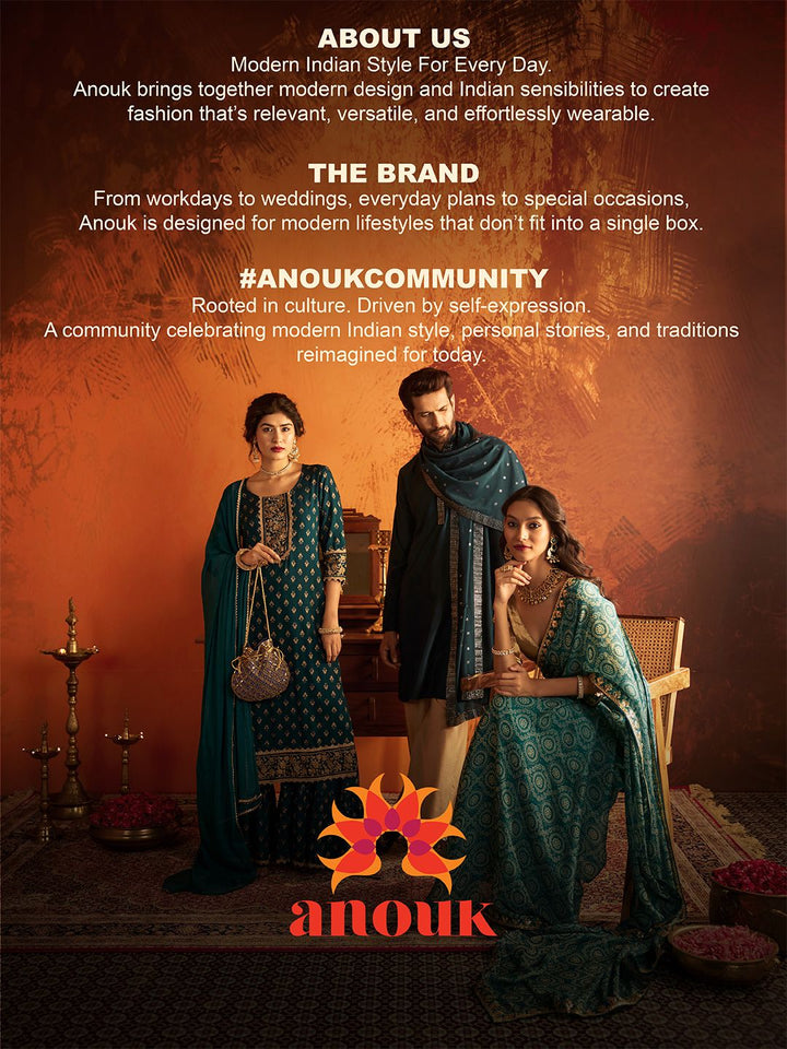 Anouk Men Printed Regular Kurta with Pyjamas