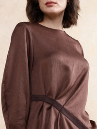 RAREISM Women Solid Round Neck Top