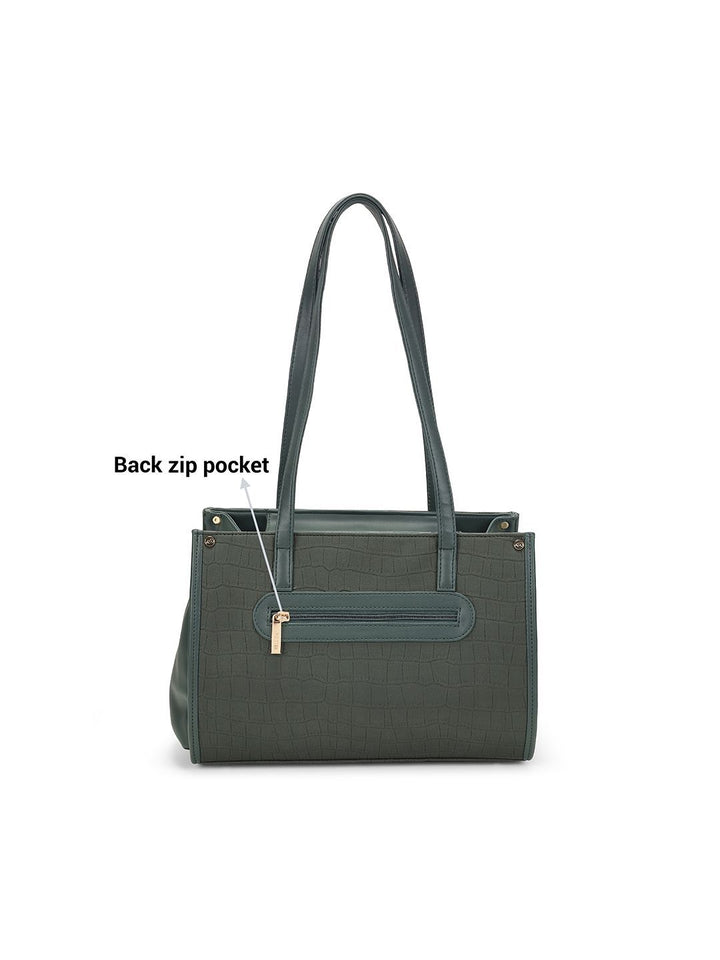 Metro Women Textured Structured Shoulder Bag