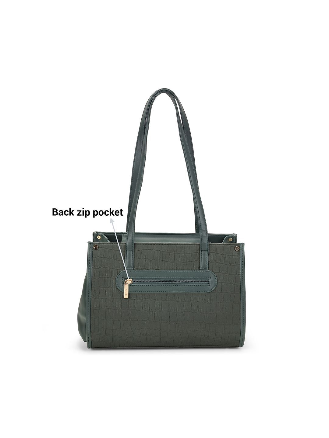 Metro Women Textured Structured Shoulder Bag