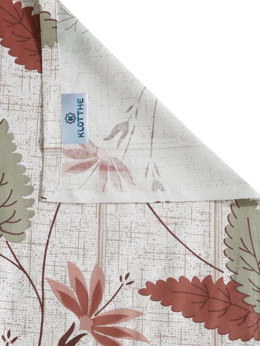 KLOTTHE Cadar Bujang Kapas Bunga Beige