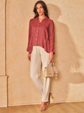AND Women Striped Casual Shirt