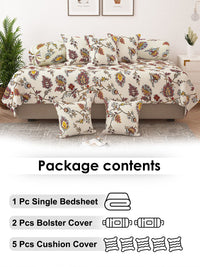 Story@home 8-Piece Satin Finish Diwan Set