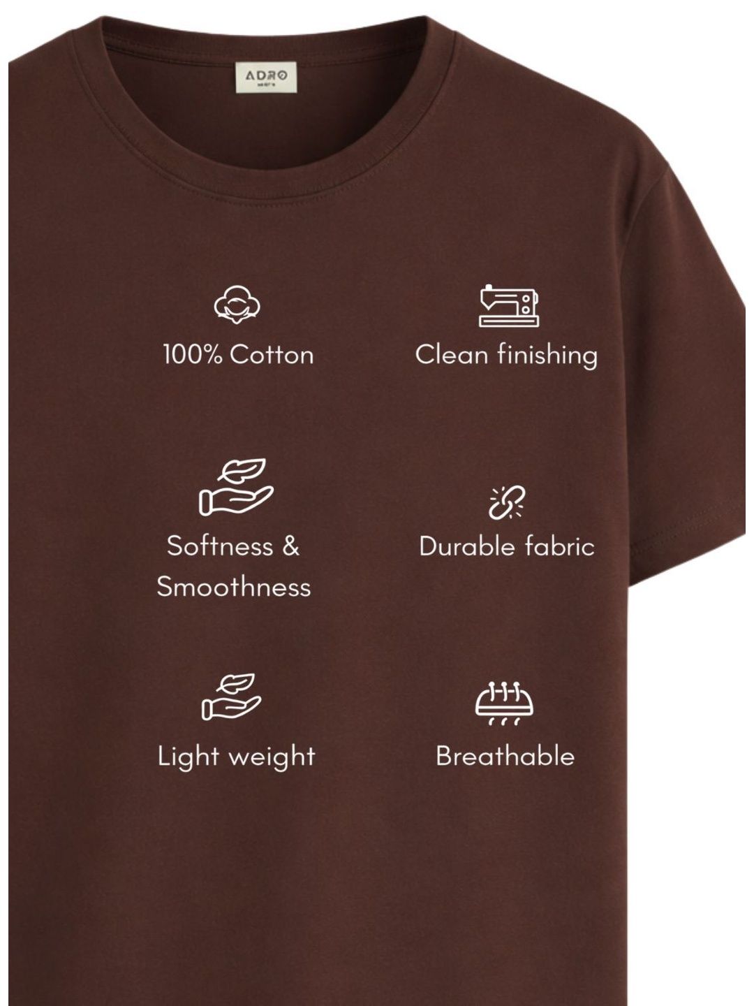 ADRO Men Typography Printed T-shirt