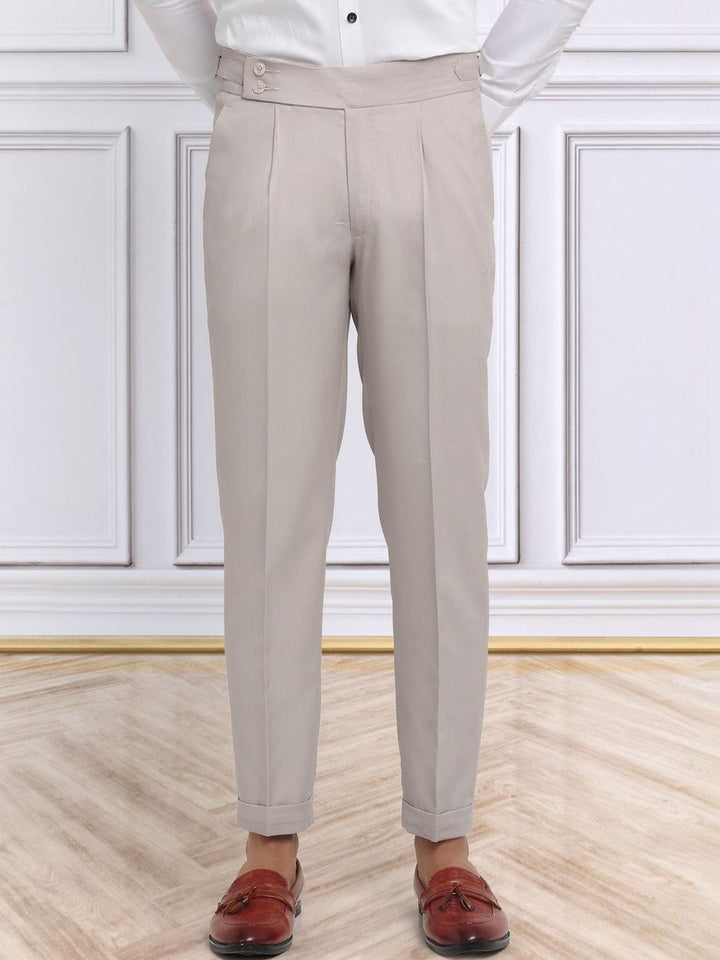 Moda Rapido Men Slim Fit High-Rise Easy Wash Trousers