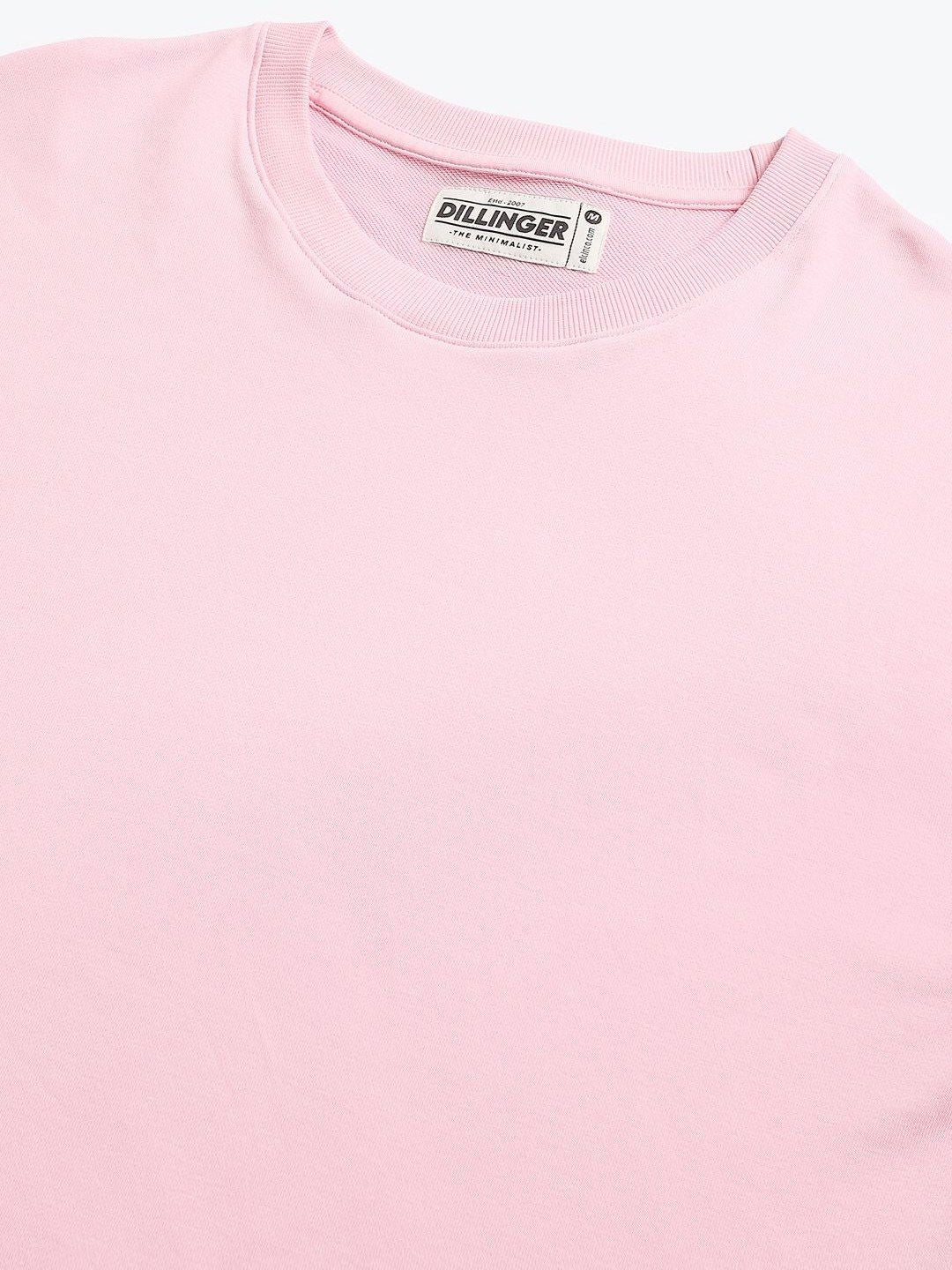 DILLINGER Men Solid Ultra Soft Drapey Cotton Oversized Drop Shoulder T-Shirt
