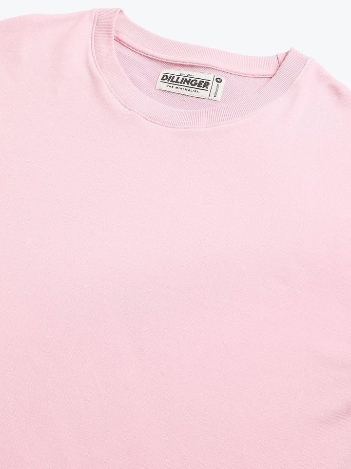 DILLINGER Men Solid Ultra Soft Drapey Cotton Oversized Drop Shoulder T-Shirt