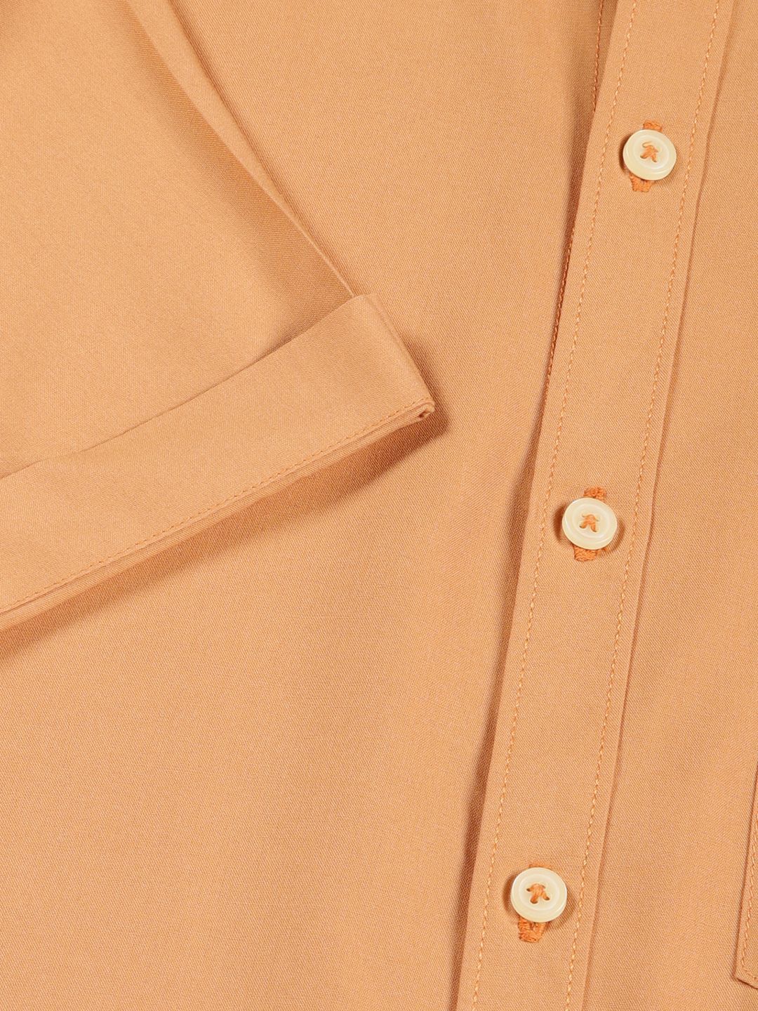 Thomas Scott Men Premium Solid Mandarin Collar Casual Shirt