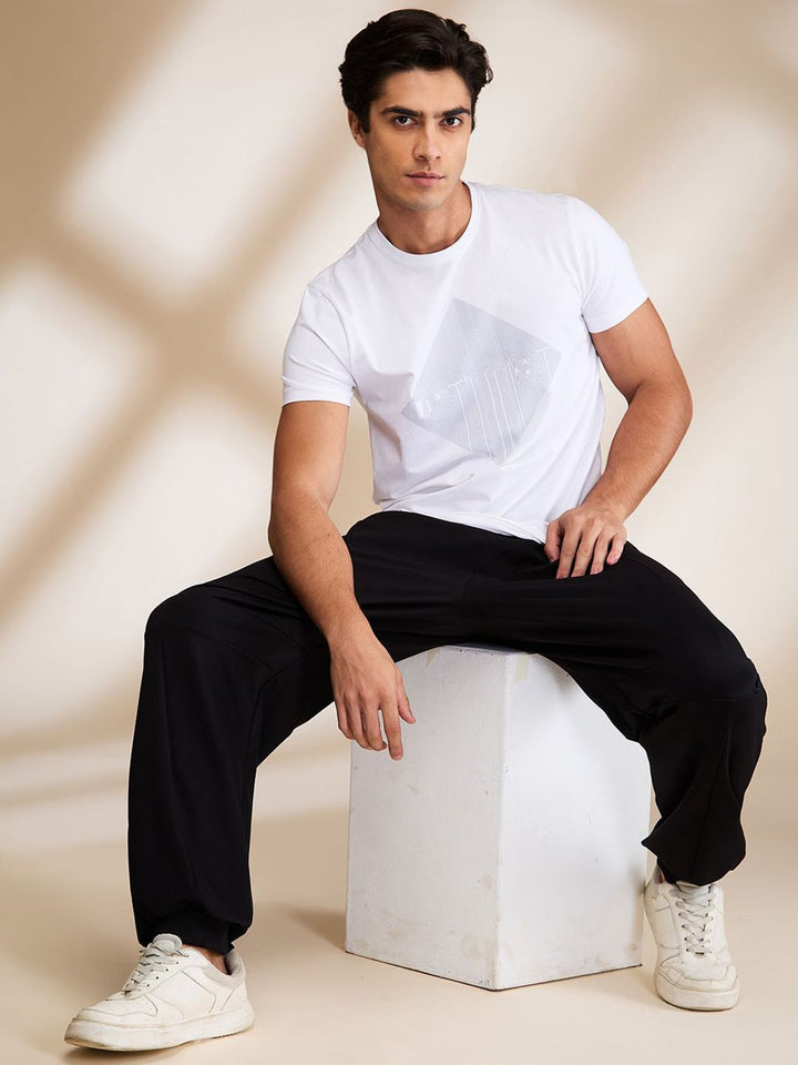 Being Human Solid Men Mid-Rise Joggers