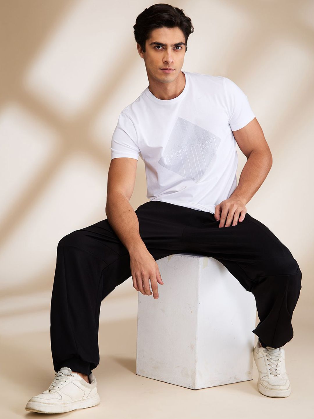 Being Human Solid Men Mid-Rise Joggers