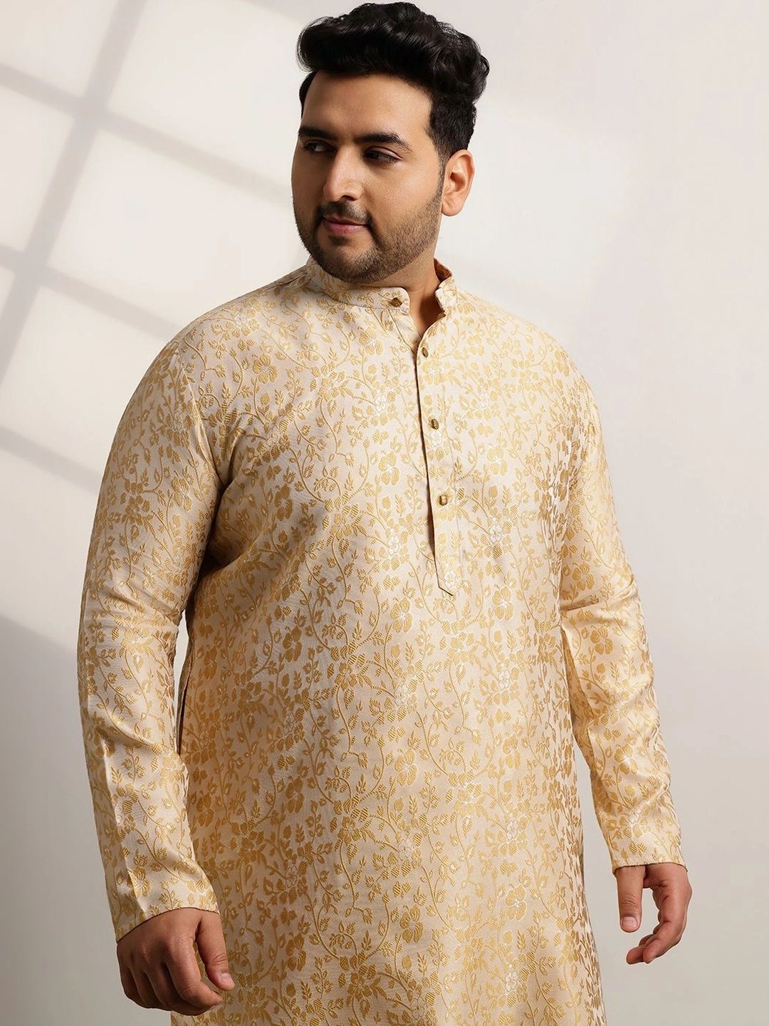 SOJANYA PLUS Men Ethnic Motifs Regular Kurta with Pyjamas