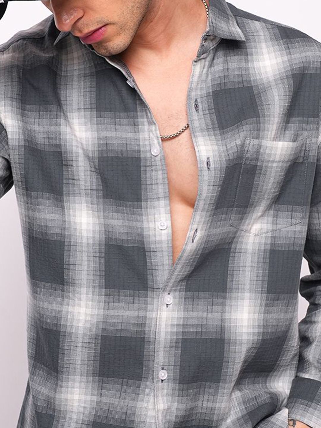 VASTRADO Men Classic Checked Casual Shirt