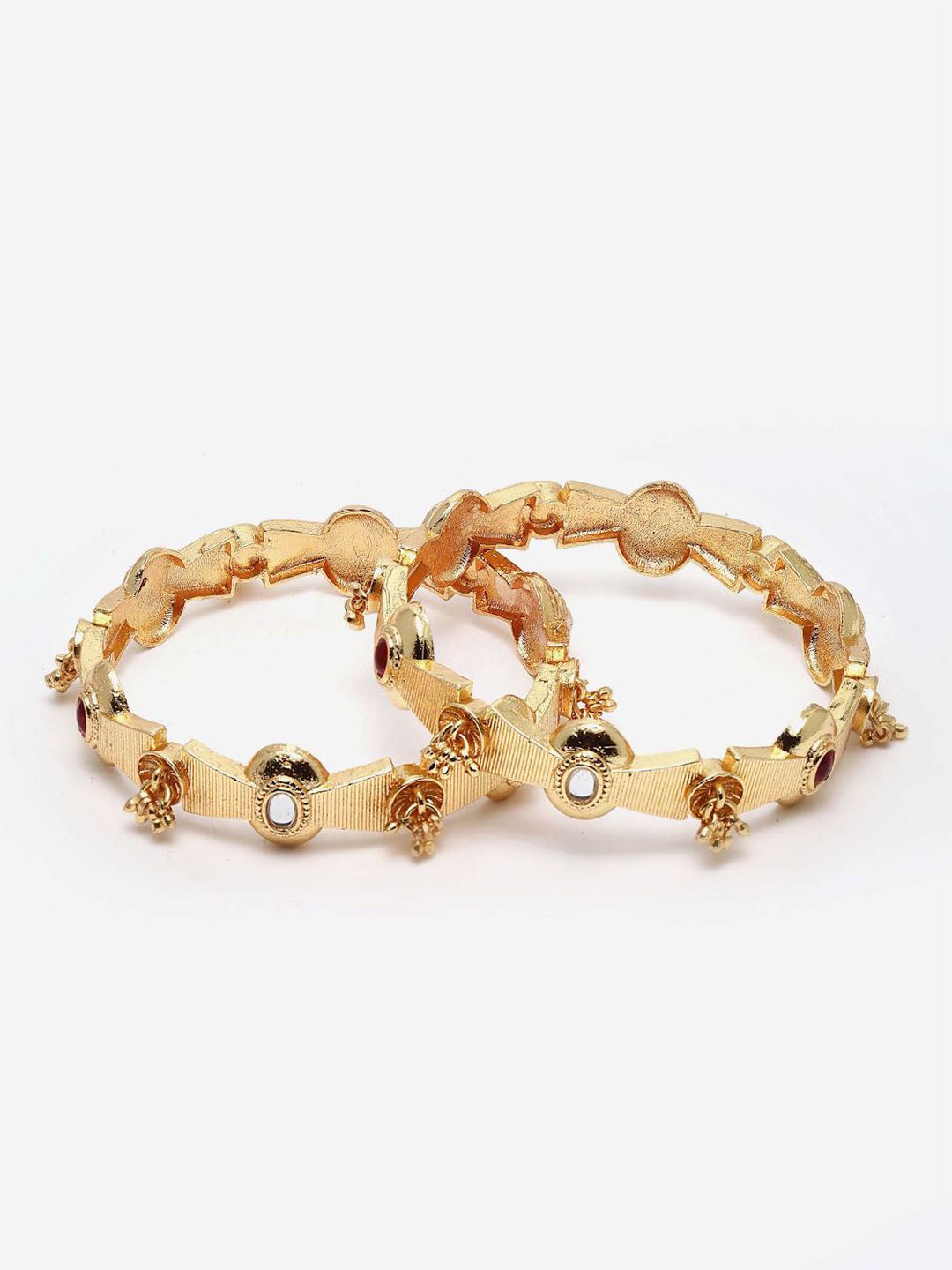 Set Anouk 2 Gelang Bertampal Batu Bersalut Emas