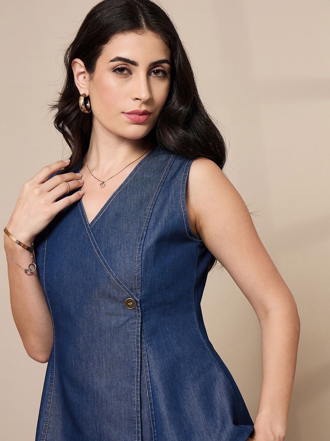 SASSAFRAS worklyf  Pure Cotton Sleeveless Vest Top & Trouser