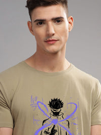 ADRO Men Graphic Printed Round Neck Cotton T-Shirt