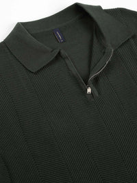 Thomas Scott Men Bio Finish Solid Polo Collar Cotton T-shirt
