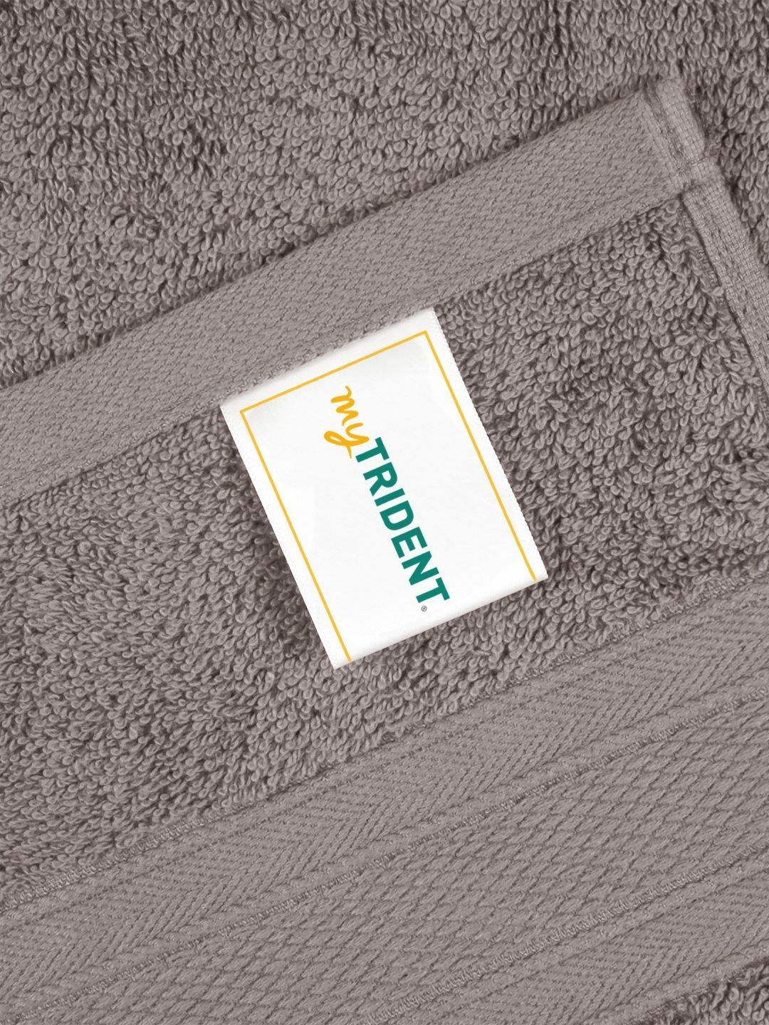 MYTRIDENT Charcoal Cotton 500 GSM Bath Towel