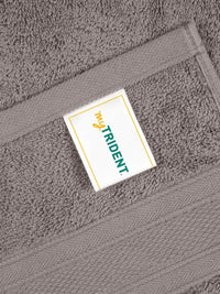 MYTRIDENT Charcoal Cotton 500 GSM Bath Towel