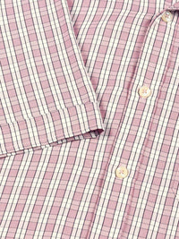 Thomas Scott Men Smart Spread Collar Tartan Checked Cotton Formal Shirt