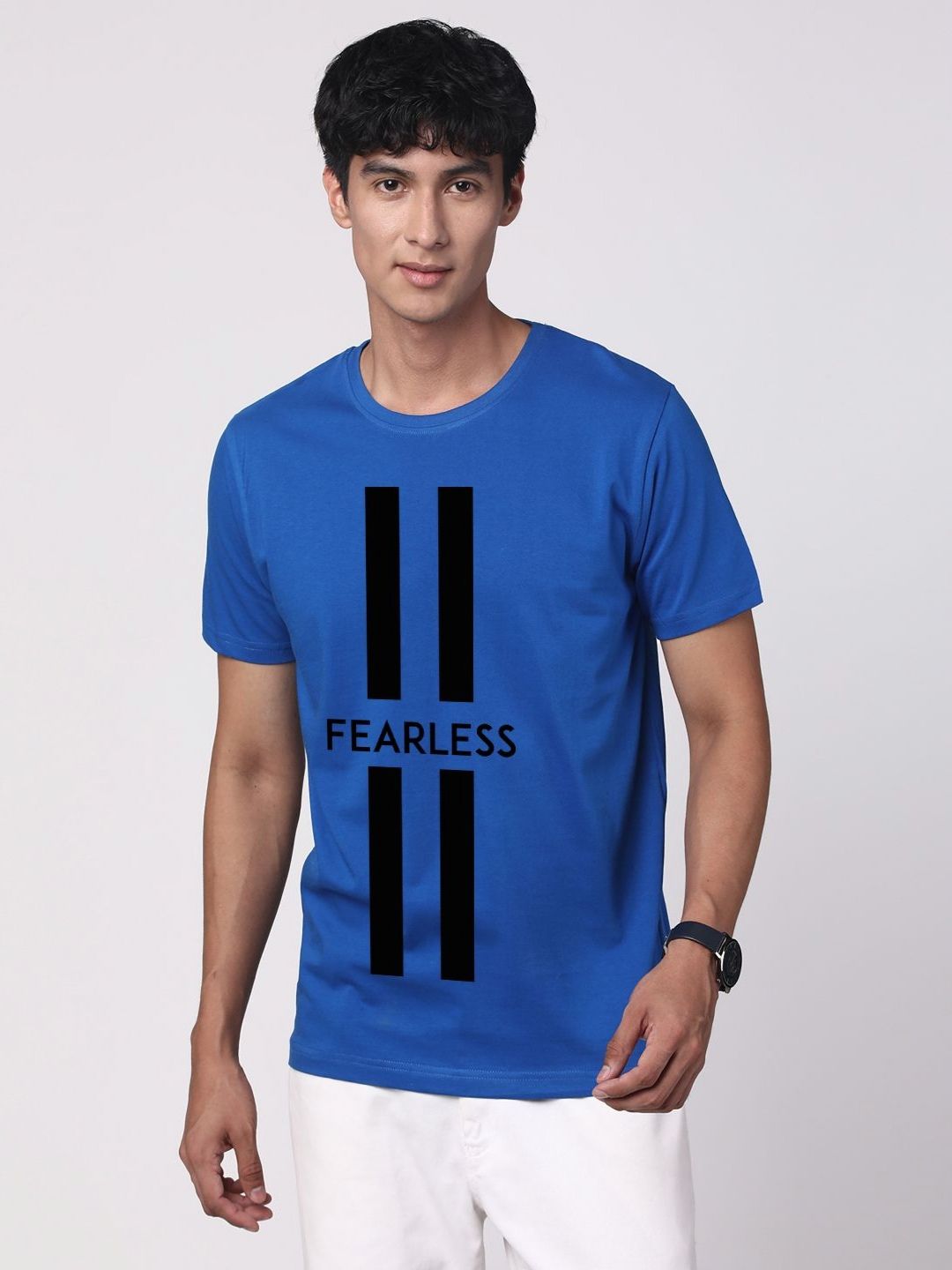ADRO Men Typography Printed Cotton T-shirt