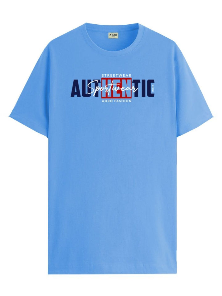 ADRO Men Graphic Printed Round Neck Cotton T-shirt