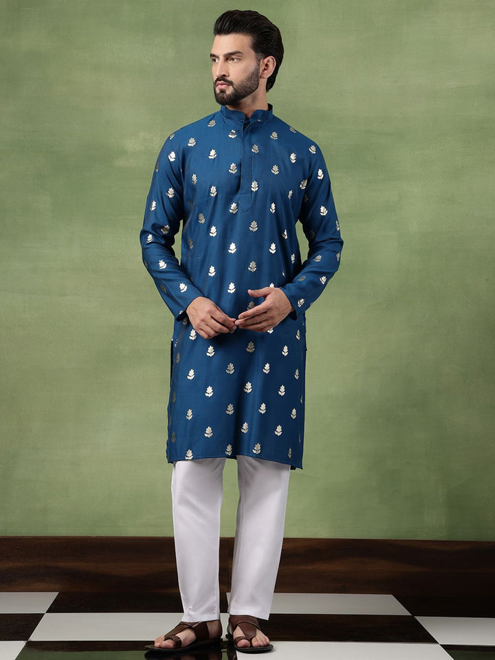SOJANYA Men Floral Printed Kurta