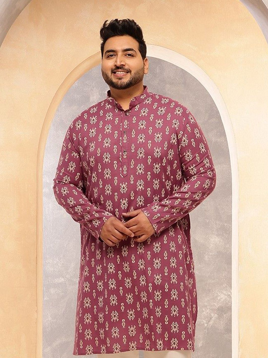 SOJANYA PLUS Men Ethnic Motifs Printed Kurta