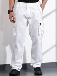 Thomas Scott Men Smart Relaxed Fit Pure Cotton Cargos Trouser