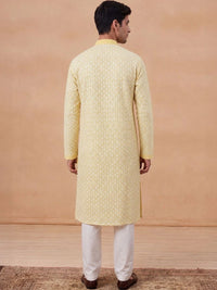 House of Chikankari Men Geometric Printed Kurta