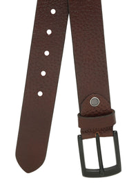 Teakwood Leathers Men Textured Leather Belt