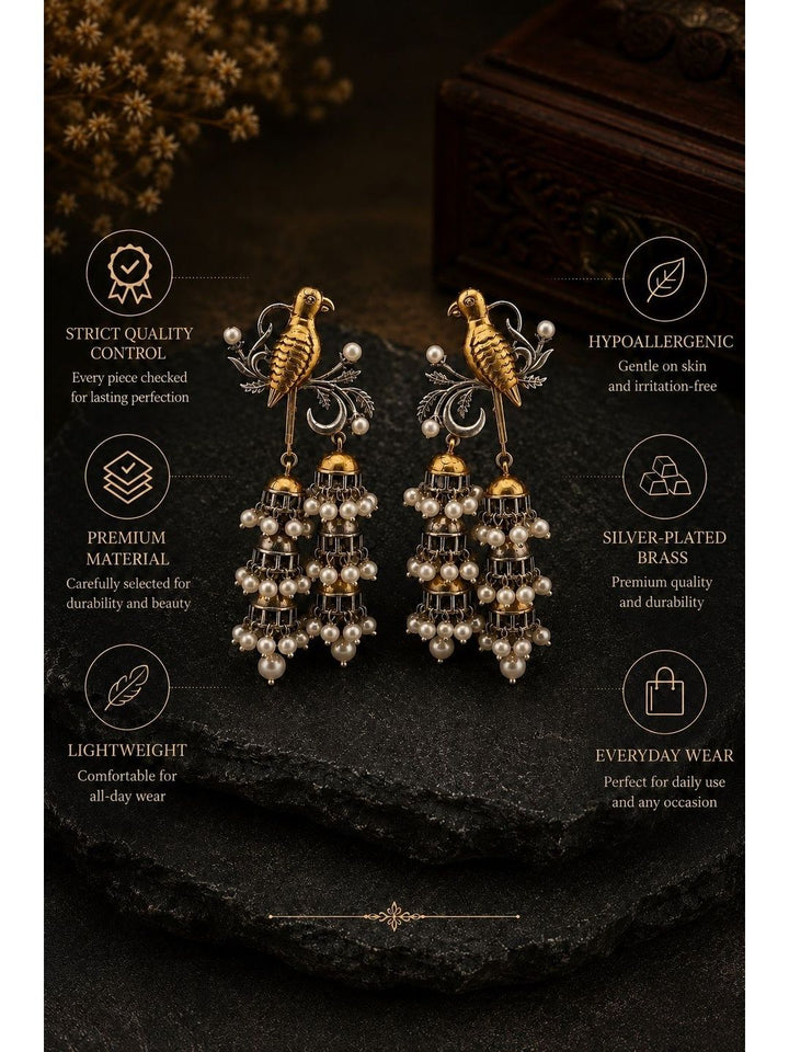 PANASH Animal Shaped Jhumkas Earrings