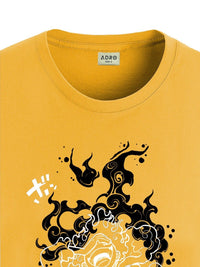 ADRO Men Printed Applique T-shirt