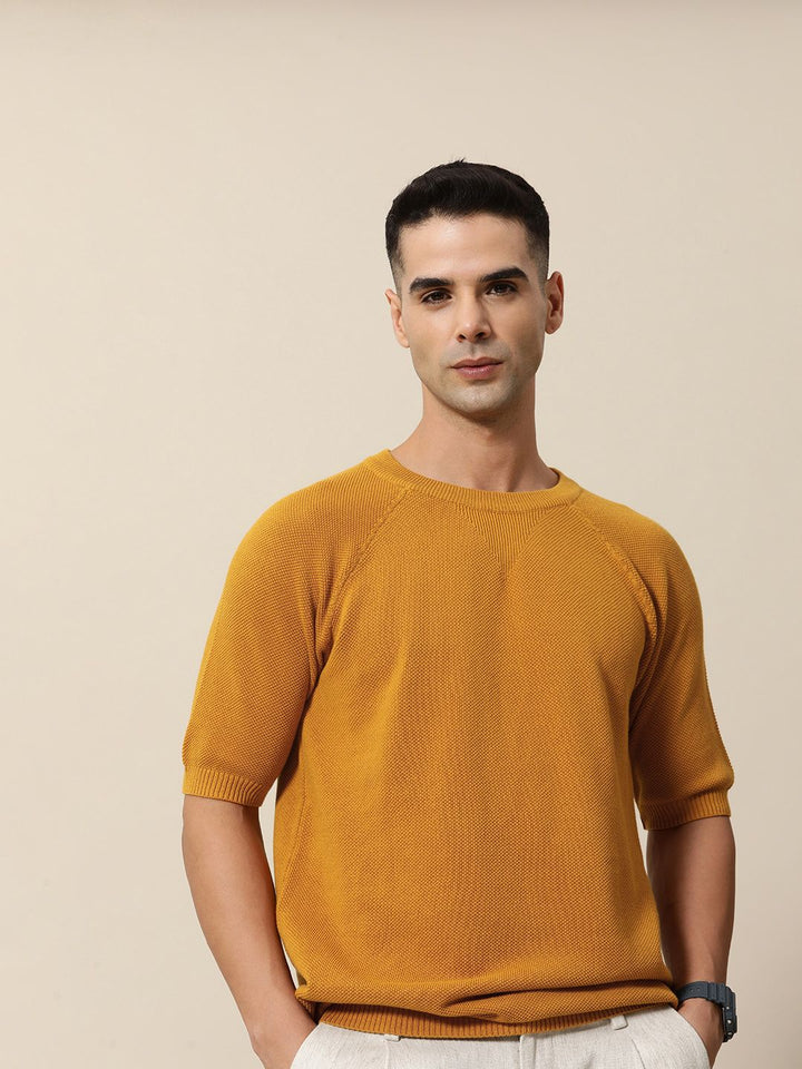 Mr Bowerbird Pure Cotton Solid Casual T-shirt