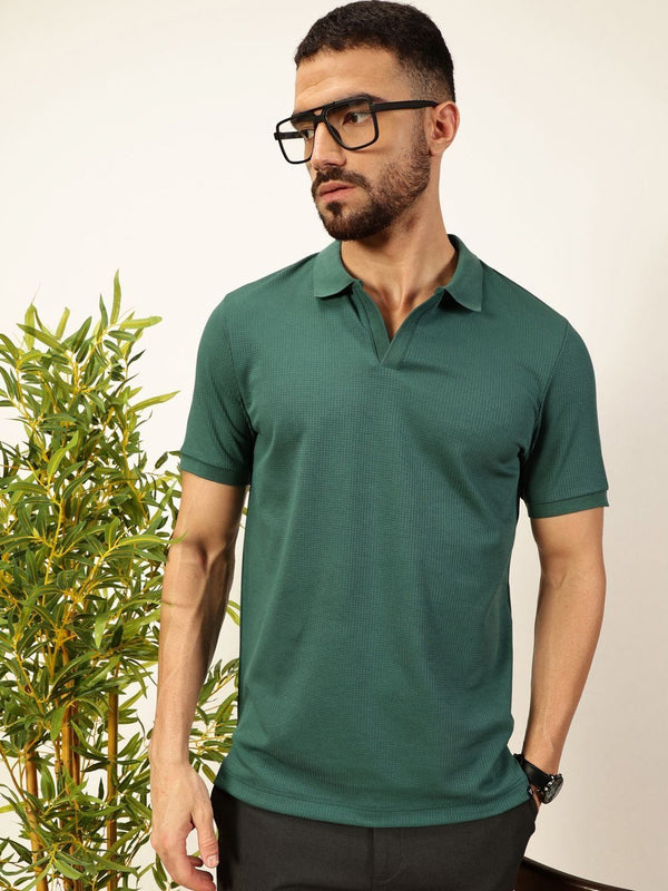 Thomas Scott Men Anti Odour Solid Polo Collar T-shirt