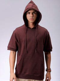The Indian Garage Co Men Hooded Solid Sweatshirt