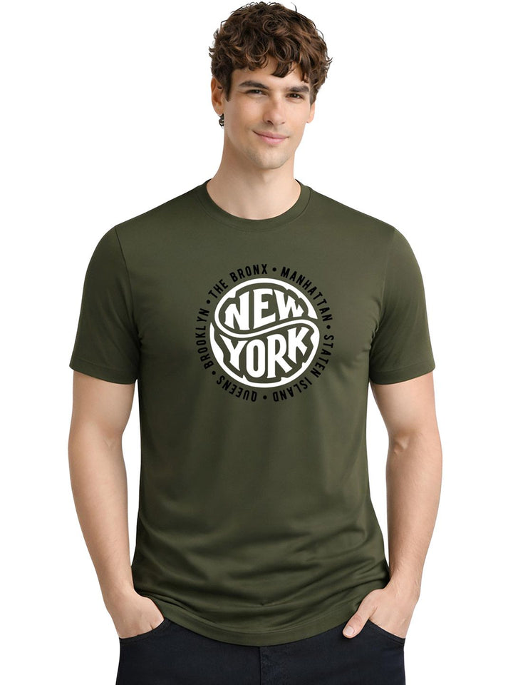 ADRO Men Typography Printed T-shirt