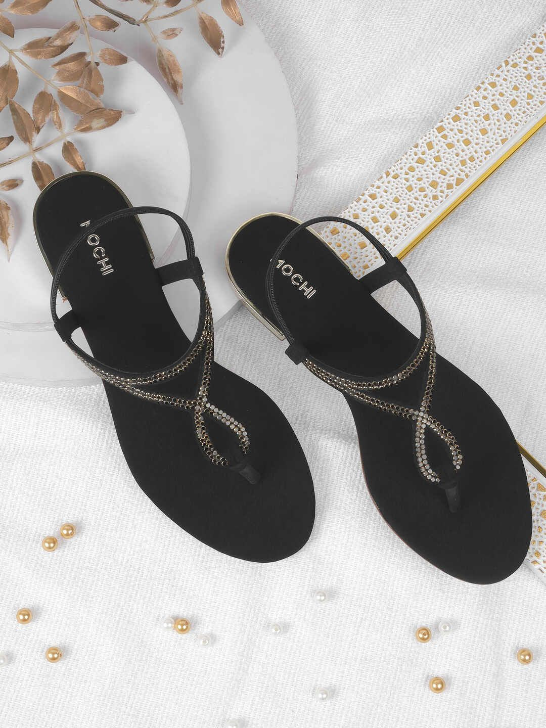 Mochi Embellished Block Heel Sandals