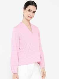 RAREISM Women Solid V-Neck Top