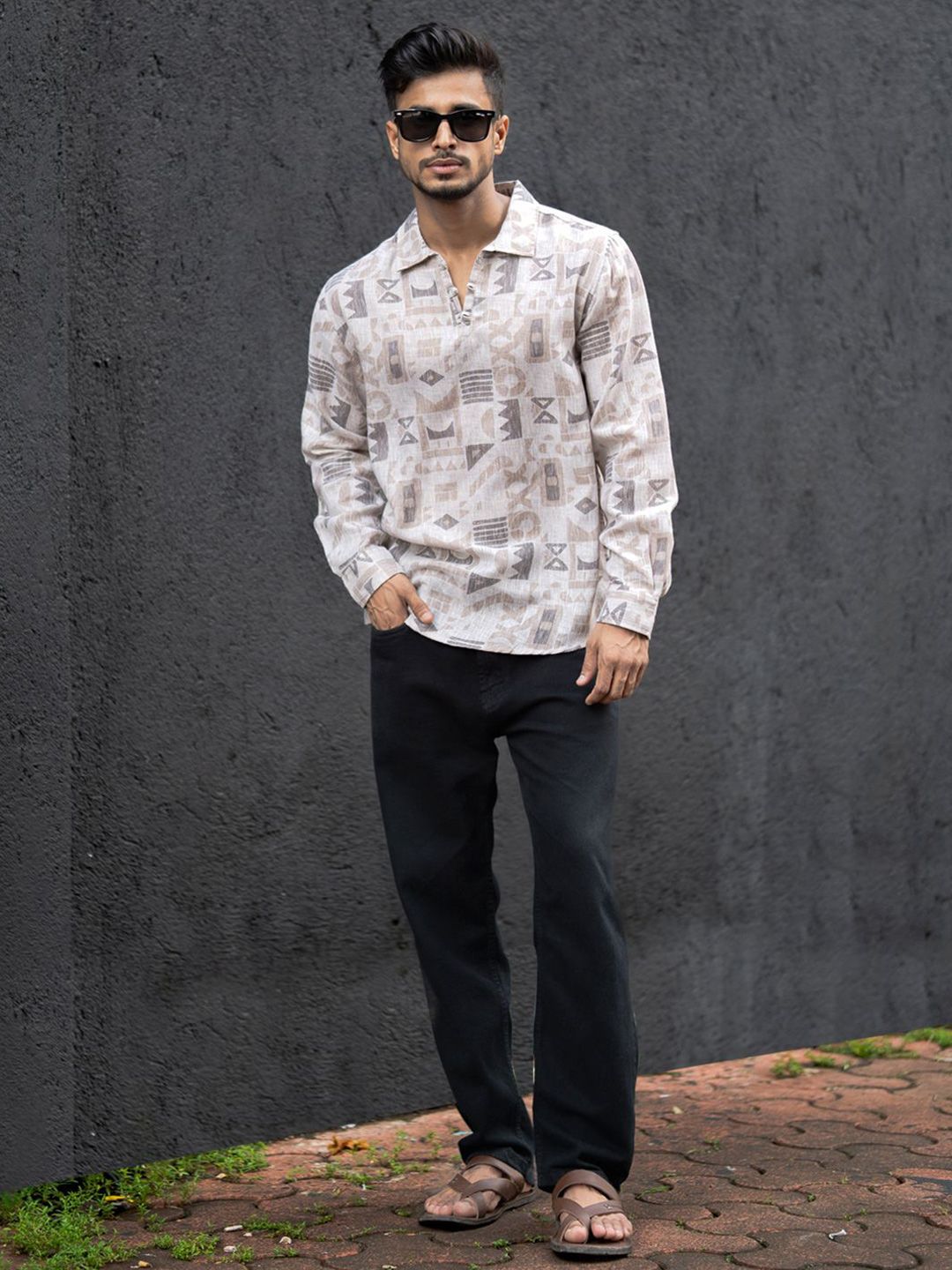 Powerlook Men Opaque Printed Casual Shirt