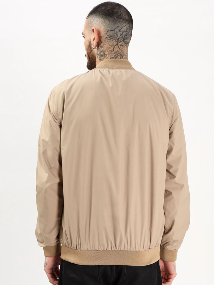 ADRO Men Colourblocked Windcheater Bomber Jacket